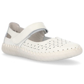 Kožené boty Filippo DP1262 / 20 Wh bílé bílý 2