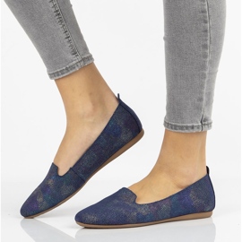 Kožené lordy Filippo DP1274 / 20 Nv tmavě modrá námořnická modrá 1