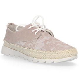 Kožené boty Filippo DP701 / 20 Be beige béžový 2