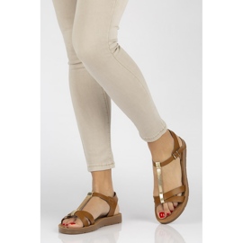 Hnědé sandály Filippo DS802 / 20 Br hnědý 2