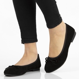 Kožené baleríny Filippo DP1231 / 20 Bk černé černá 1