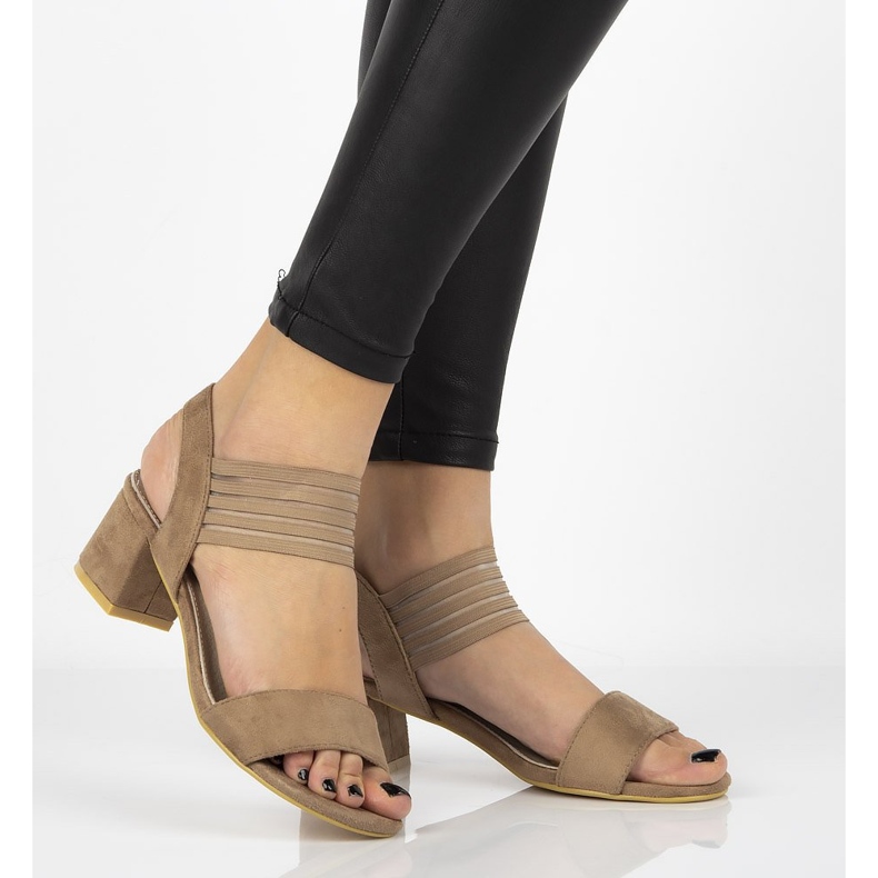 Sandály Filippo DS1289 / 20 Beżowe béžový 1