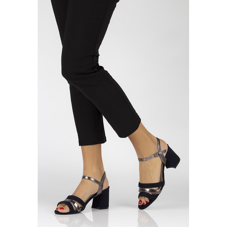 Námořnické modré sandály Filippo DS1284 / 20 Nv námořnická modrá 1