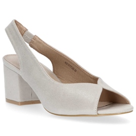 Sandály Filippo DS1277 / 20 Si Silver stříbrný 1