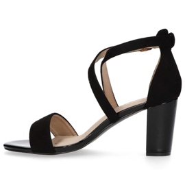 Černé sandály Filippo DS1276 / 20 Bk černá 1