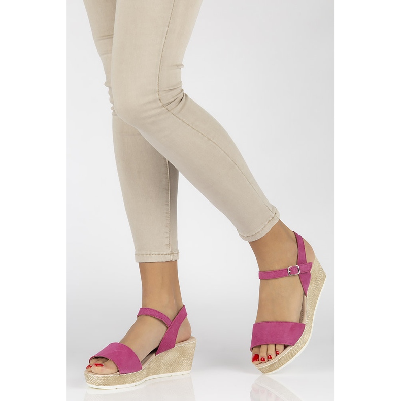 Fuchsiové sandály Filippo DS1330 / 20 Fh růžový 1