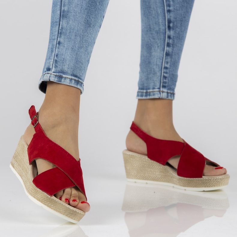 Červené sandály Filippo DS1331 / 20 Rd 2 Červené sandály Filippo DS1331 / 20 Rd 2