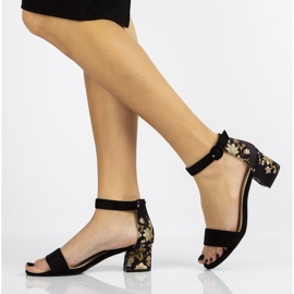 Černé sandály Filippo DS1283 / 20 Bk černá 1