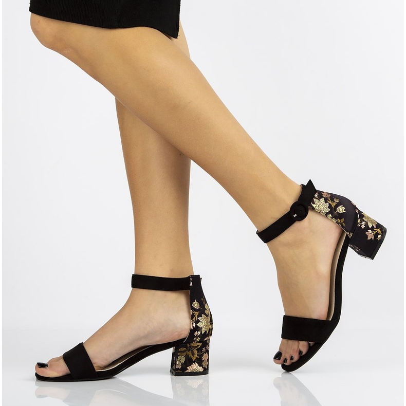 Černé sandály Filippo DS1283 / 20 Bk černá 1