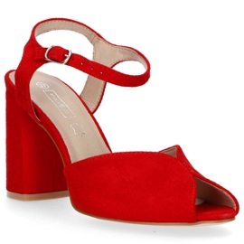 Sandály Filippo DS1282 / 20 Rd Červené červený 2