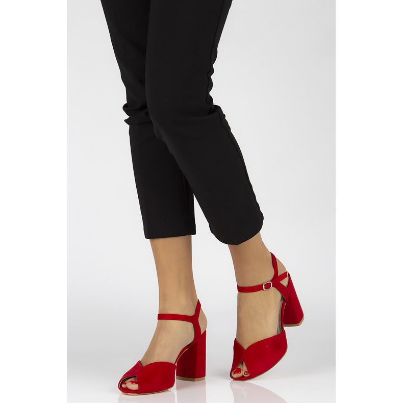 Sandály Filippo DS1282 / 20 Rd Červené 1