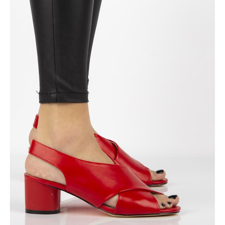 Červené sandály Filippo DS1290 / 20 Rd 2