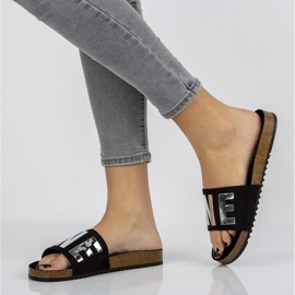 Filippo DK1374 / 20 Bk černé pantofle černá 1