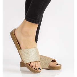 Pantofle Filippo DK1373 / 20 Go Gold zlatý 2