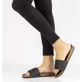 Filippo DK1373 / 20 Bk Černé pantofle černá 1