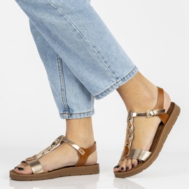 Hnědé sandály Filippo DS1300 / 20 Br hnědý 1