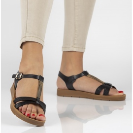 Filippo DS802 / 20 Bk Černé sandály černý 2