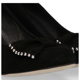 Filippo 1430 Lodičky Černý semiš 1