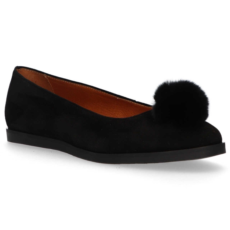 Balerína Filippo 1320 Black Suede černá 2