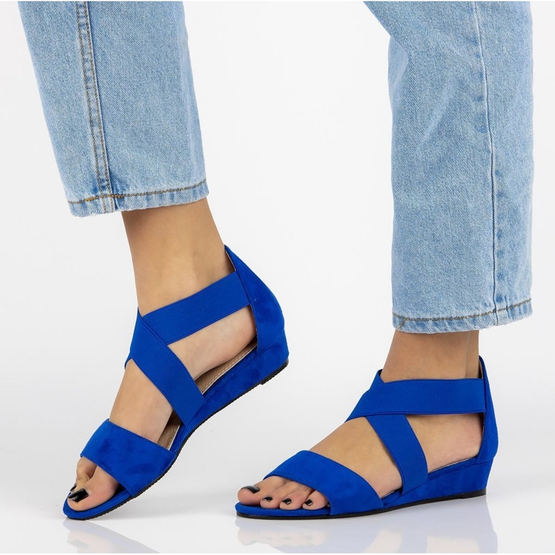 Modré sandály Filippo DS1363 / 20 Bl modrý 1