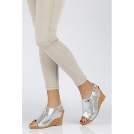 Sandály Filippo DS784 / 20 Si Silver stříbrný šedá 1