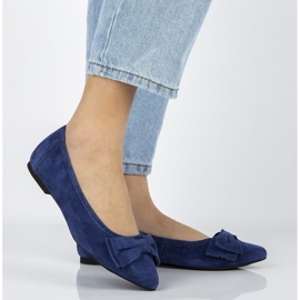 Kožené baleríny Filippo DP1329 / 20 Nv tmavě modrá námořnická modrá 1