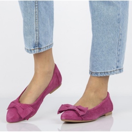Kožené baleríny Filippo DP1329 / 20 Fh růžové růžový 2