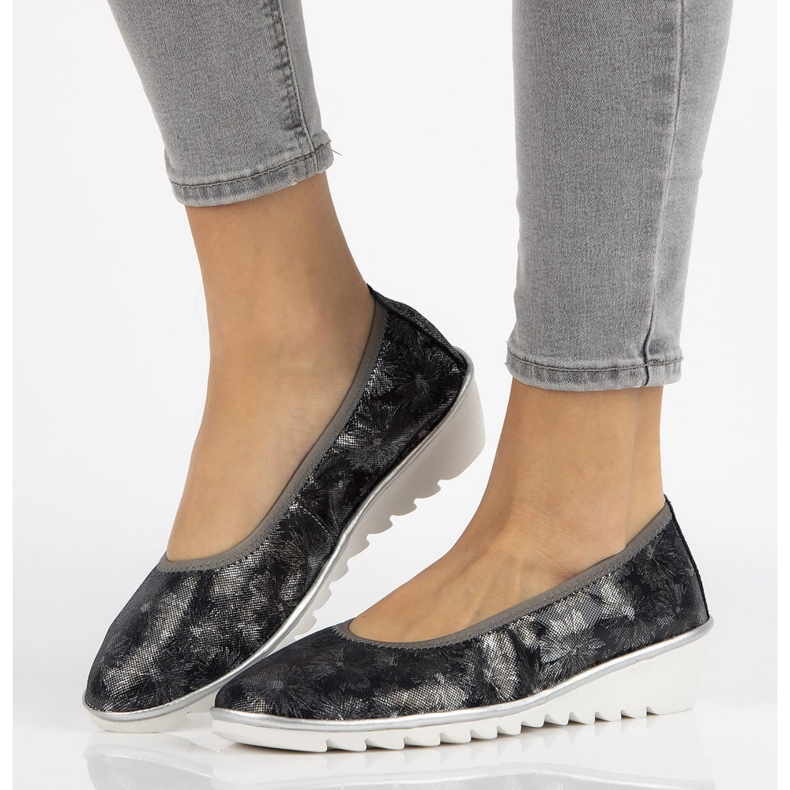 Kožené boty Filippo DP046 / 18 Nv Fl tmavě modrá černá námořnická modrá 1