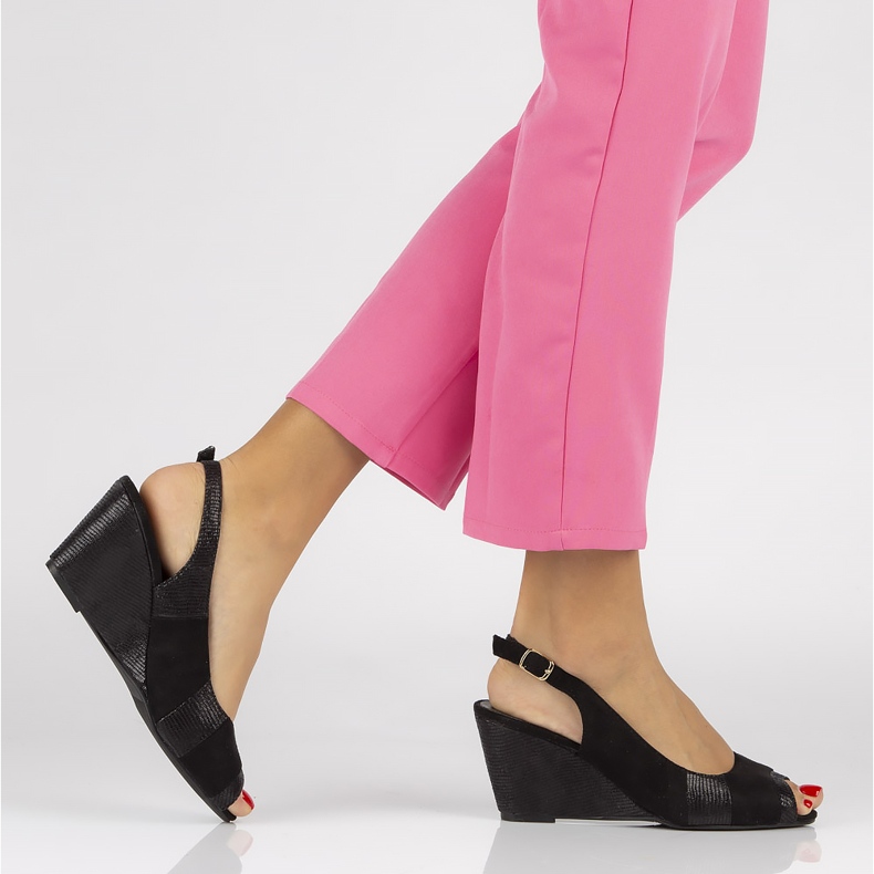 Černé sandály Filippo DS36 / 16 Bk černá 2