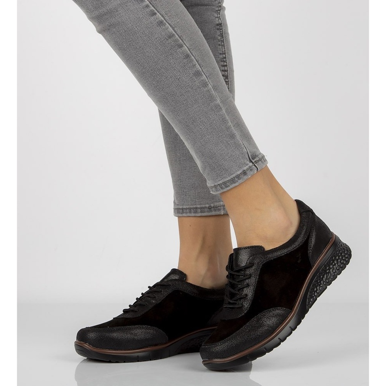 Kožené boty Filippo DP1509 / 20 Bk černé černá 2