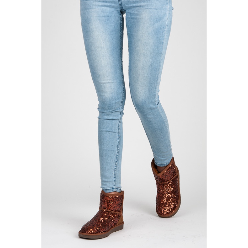 Torna Lesklé muklukes hnědý 2