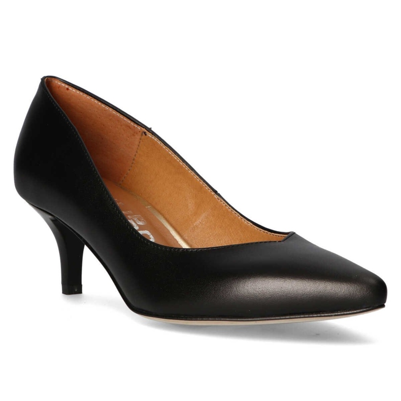 Černé lodičky Filippo Premium 2105 K-grain černý 1