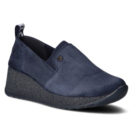 Kožené tenisky Filippo DP1500 / 20 Nv T tmavě modrá námořnická modrá 1