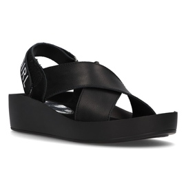Kožené sandály Filippo DS2060 / 21 Bk černé černý 2