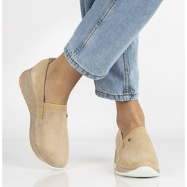 Kožené tenisky Filippo DP1500 / 21 Be beige béžový 2 Kožené tenisky Filippo DP1500 / 21 Be beige béžový 2