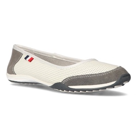 Kožené boty Filippo DP142 / 21 Wh Gr bílo-šedé bílý šedá 3
