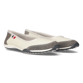 Kožené boty Filippo DP142 / 21 Wh Gr bílo-šedé bílý šedá 1