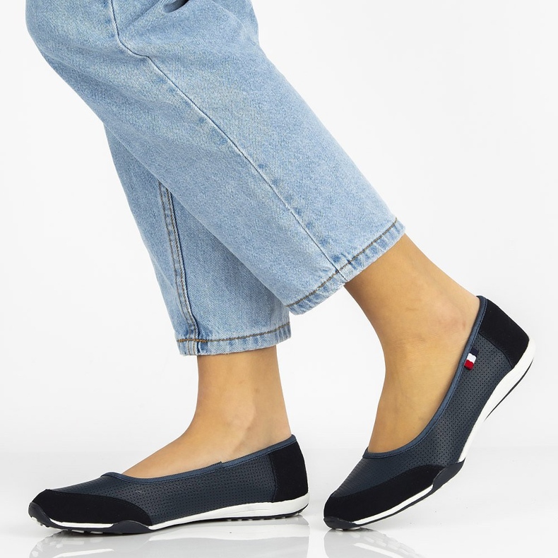 Kožené boty Filippo DP142 / 21 Nv tmavě modrá námořnická modrá 2