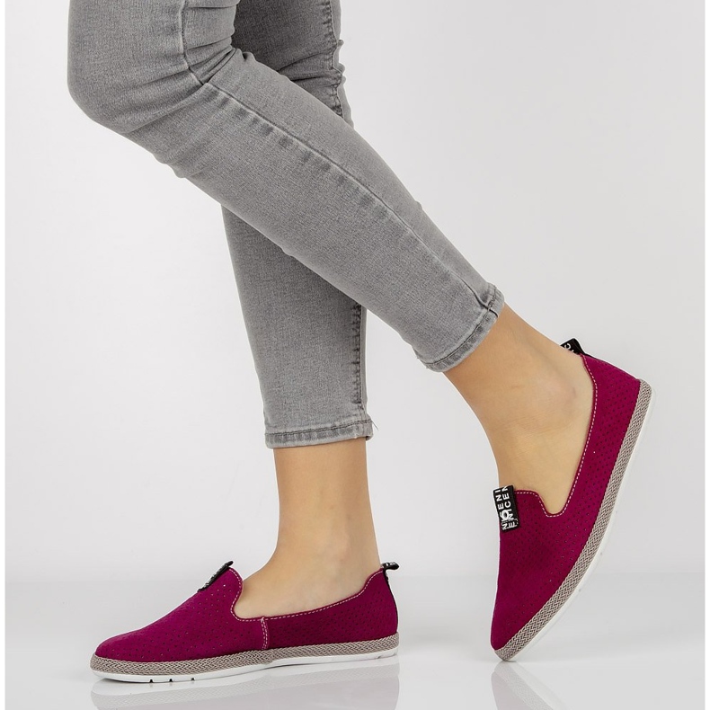 Kožené boty Filippo DP081 / 21 Fh vínové červené 2