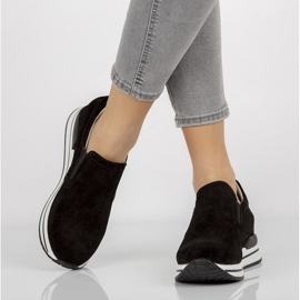 Kožené tenisky Filippo DP1512 / 21 Bk černé černá 1