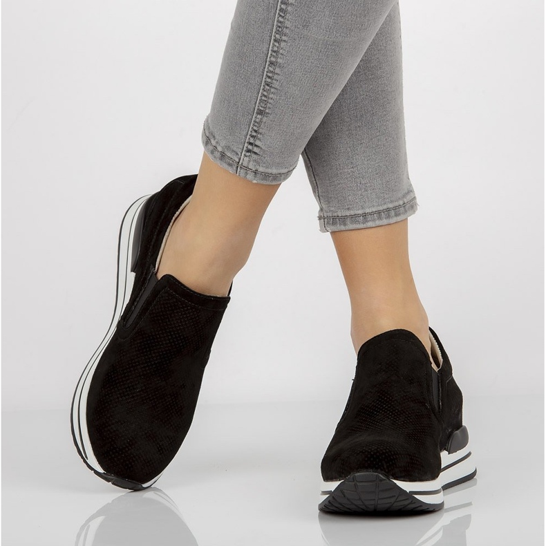 Kožené tenisky Filippo DP1512 / 21 Bk černé černá 1