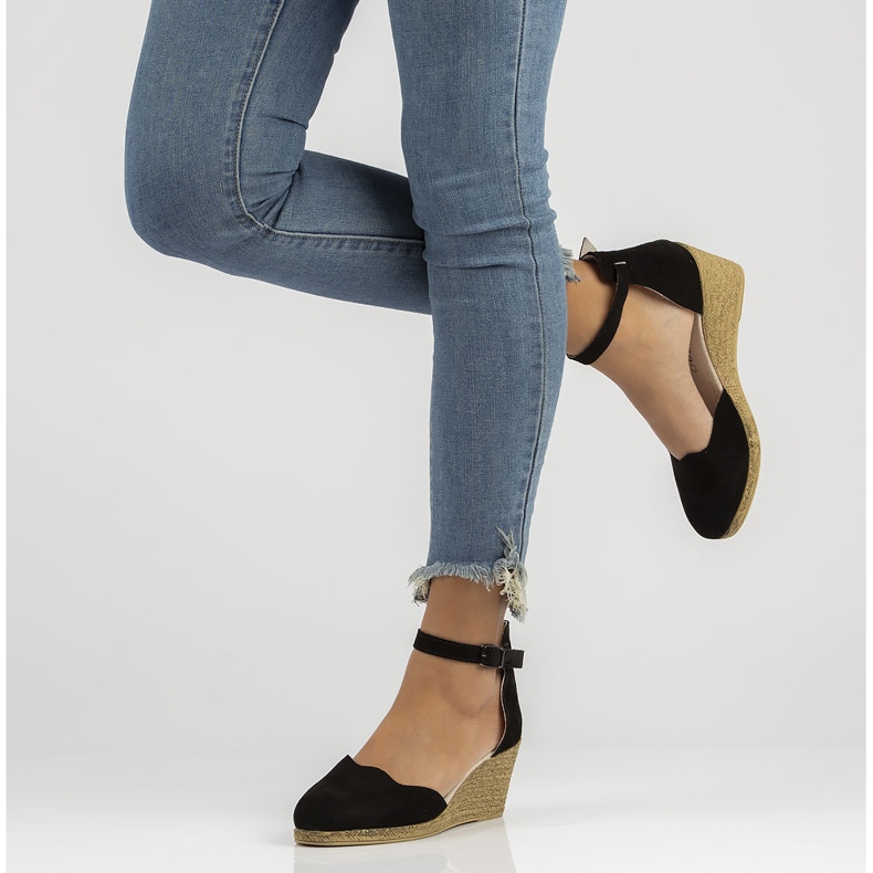 Kožené sandály Filippo DS1394 / 21 Bk Black černá 2