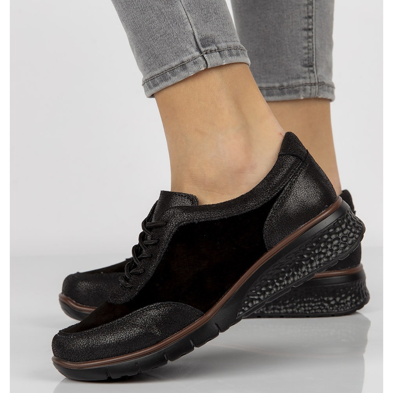 Kožené boty Filippo DP1509 / 21 Bk černé černá 2