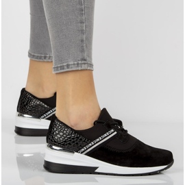 Kožené tenisky Filippo DP1388 / 21 Bk černé černá 1