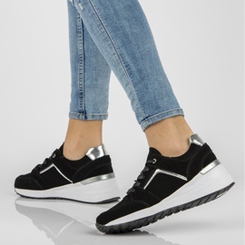 Kožené tenisky Filippo DP2003 / 21 Bk černé černá 1