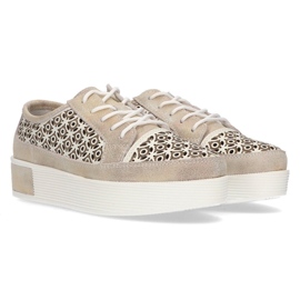 Kožené boty FILIPPO DP2026 / 21 Go zlaté zlatý 1 Kožené boty FILIPPO DP2026 / 21 Go zlaté zlatý 1