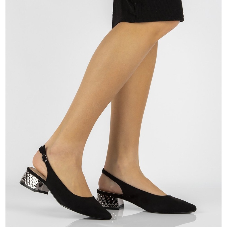 FILIPPO DP2095 / 21 Bk Černé vysoké podpatky černá 1 FILIPPO DP2095 / 21 Bk Černé vysoké podpatky černá 1