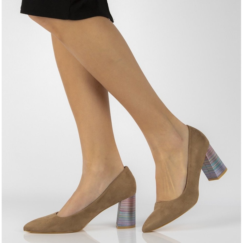 FILIPPO DP2324 / 22 Béžové vysoké podpatky béžový 1 FILIPPO DP2324 / 22 Béžové vysoké podpatky béžový 1