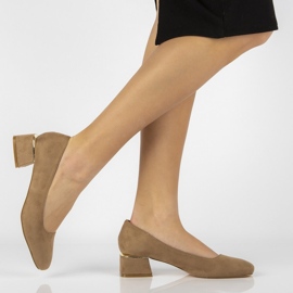 FILIPPO DP2096 / 22 Béžové vysoké podpatky béžový 1 FILIPPO DP2096 / 22 Béžové vysoké podpatky béžový 1