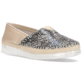 Kožené boty Filippo DP2147 / 21 Be beige béžový vícebarevný 1